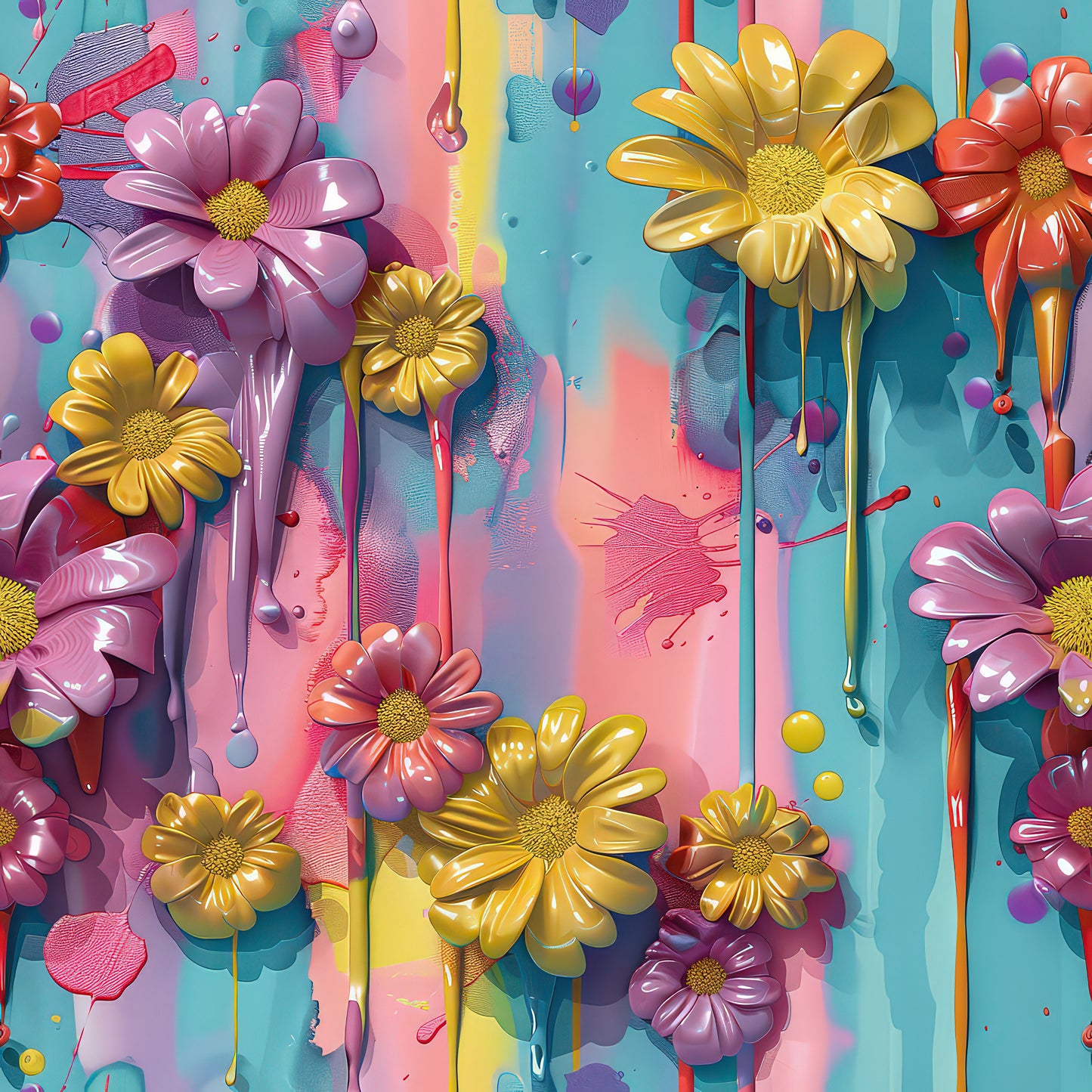 3D FLORAL DRIPS - MULTIPLE VARIATIONS