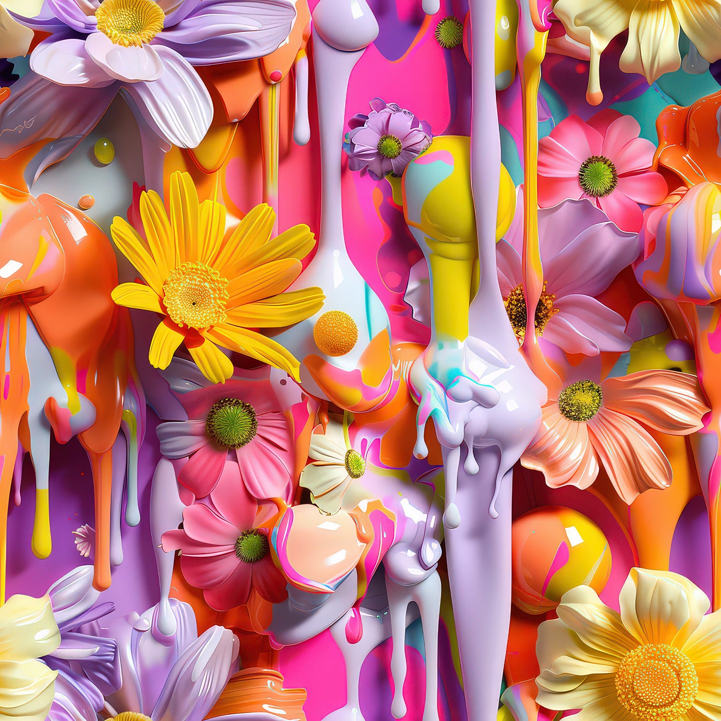 3D FLORAL DRIPS - MULTIPLE VARIATIONS