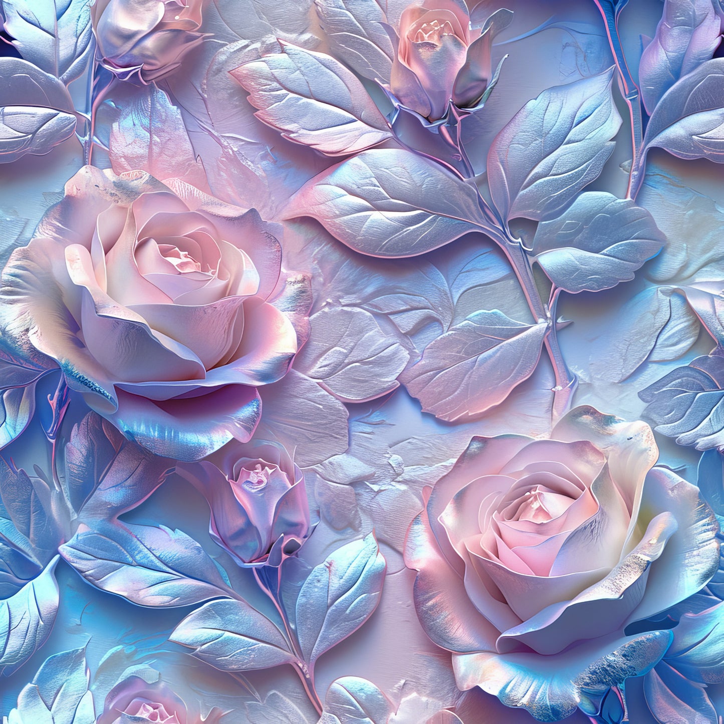 EMBOSSED METALLIC ROSES - MULTIPLE VARIATIONS