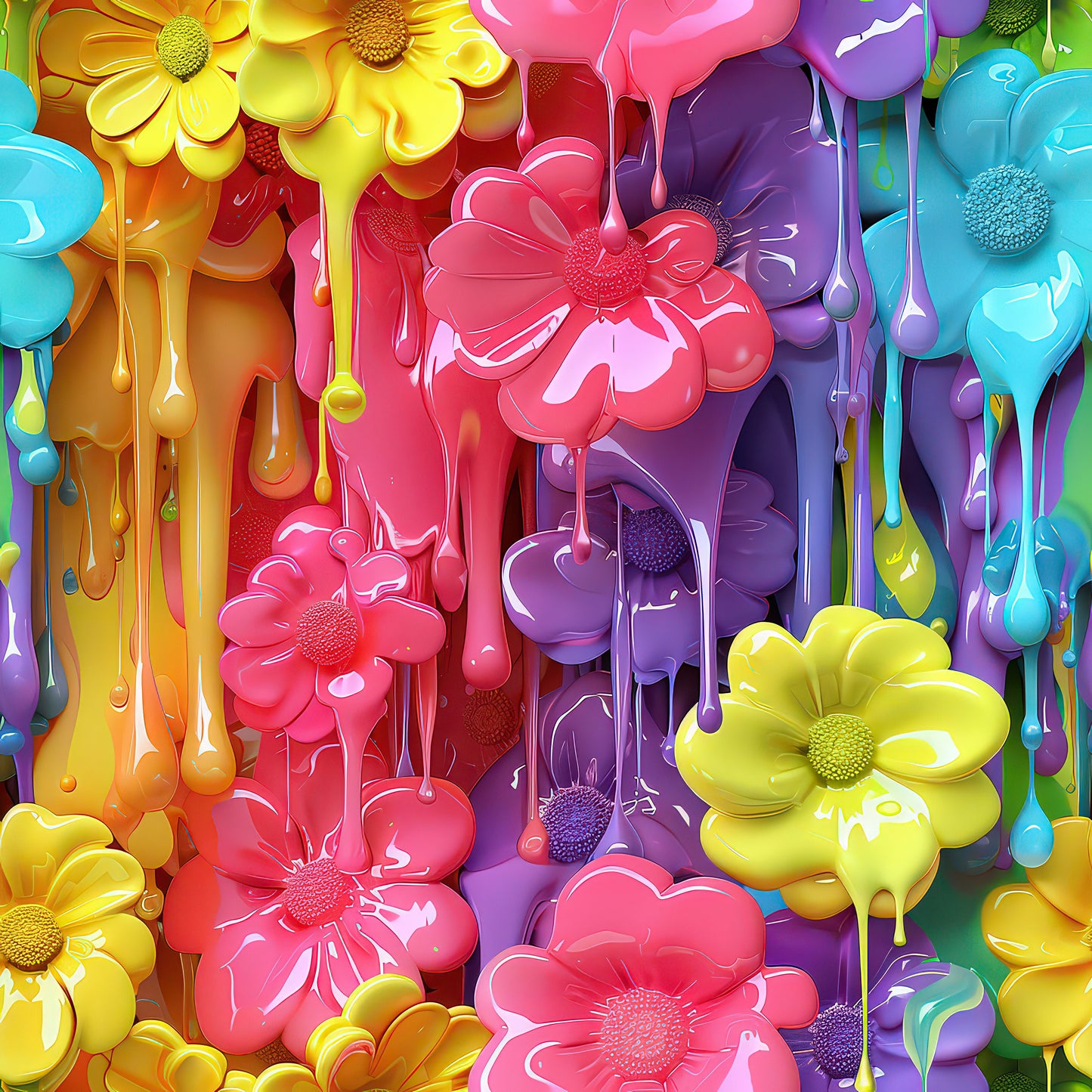 3D FLORAL DRIPS - MULTIPLE VARIATIONS