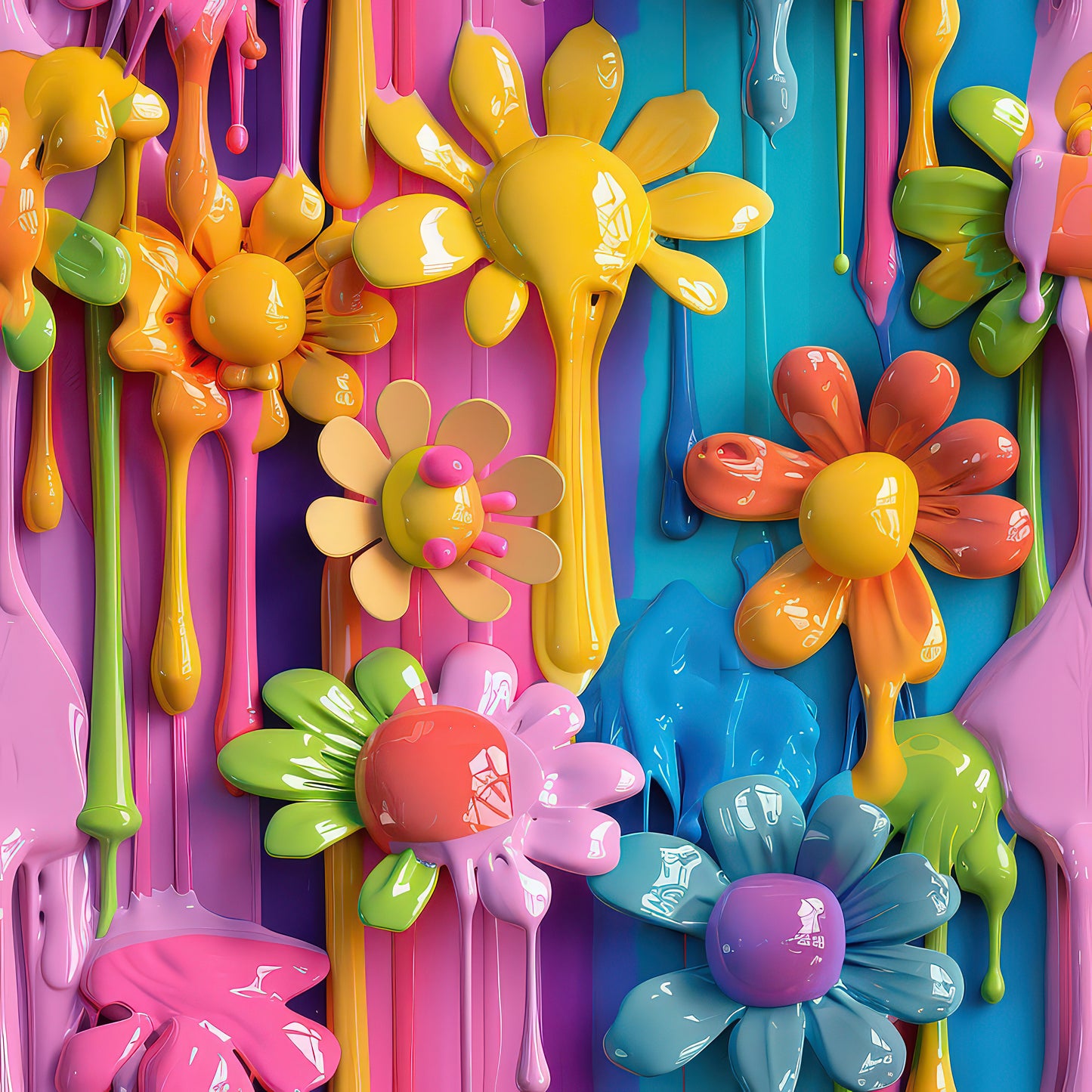 3D FLORAL DRIPS - MULTIPLE VARIATIONS