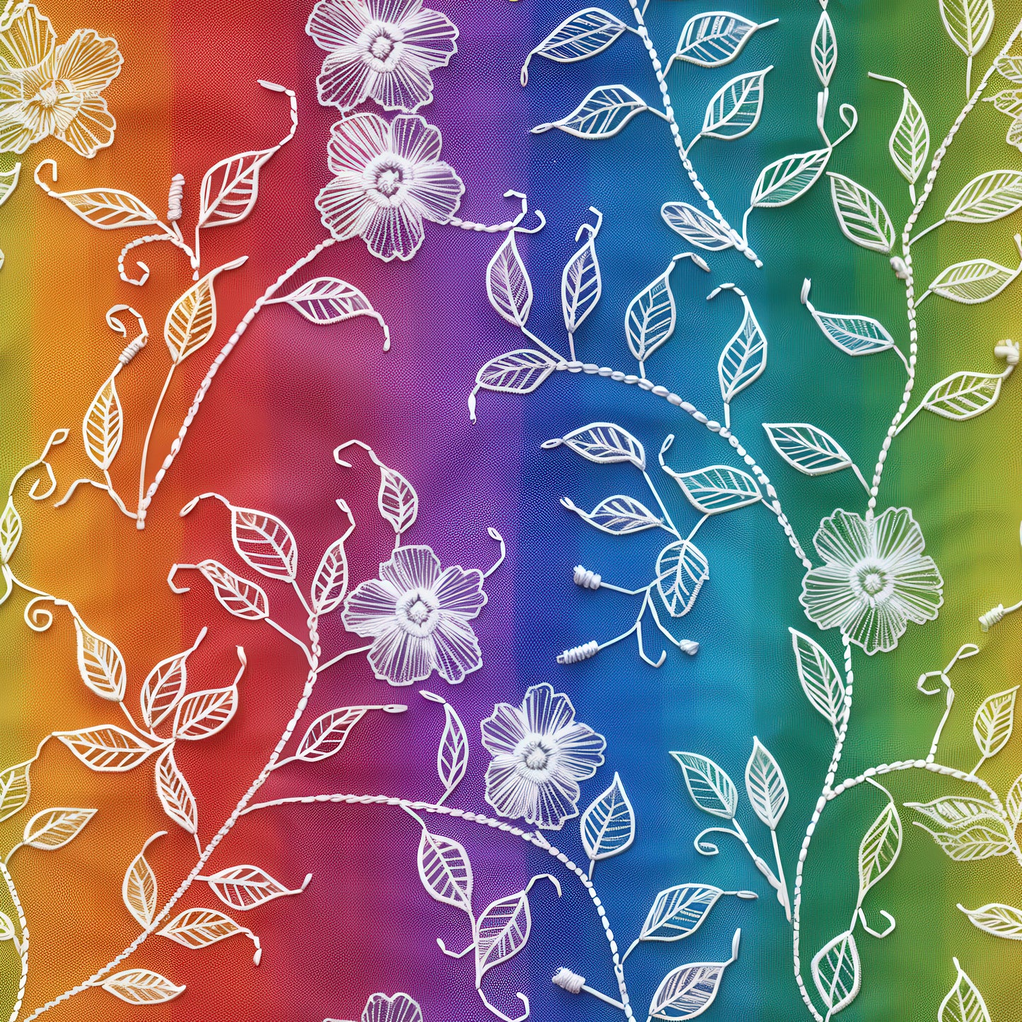RAINBOW FLORAL LACE - MULTIPLE VARIATIONS