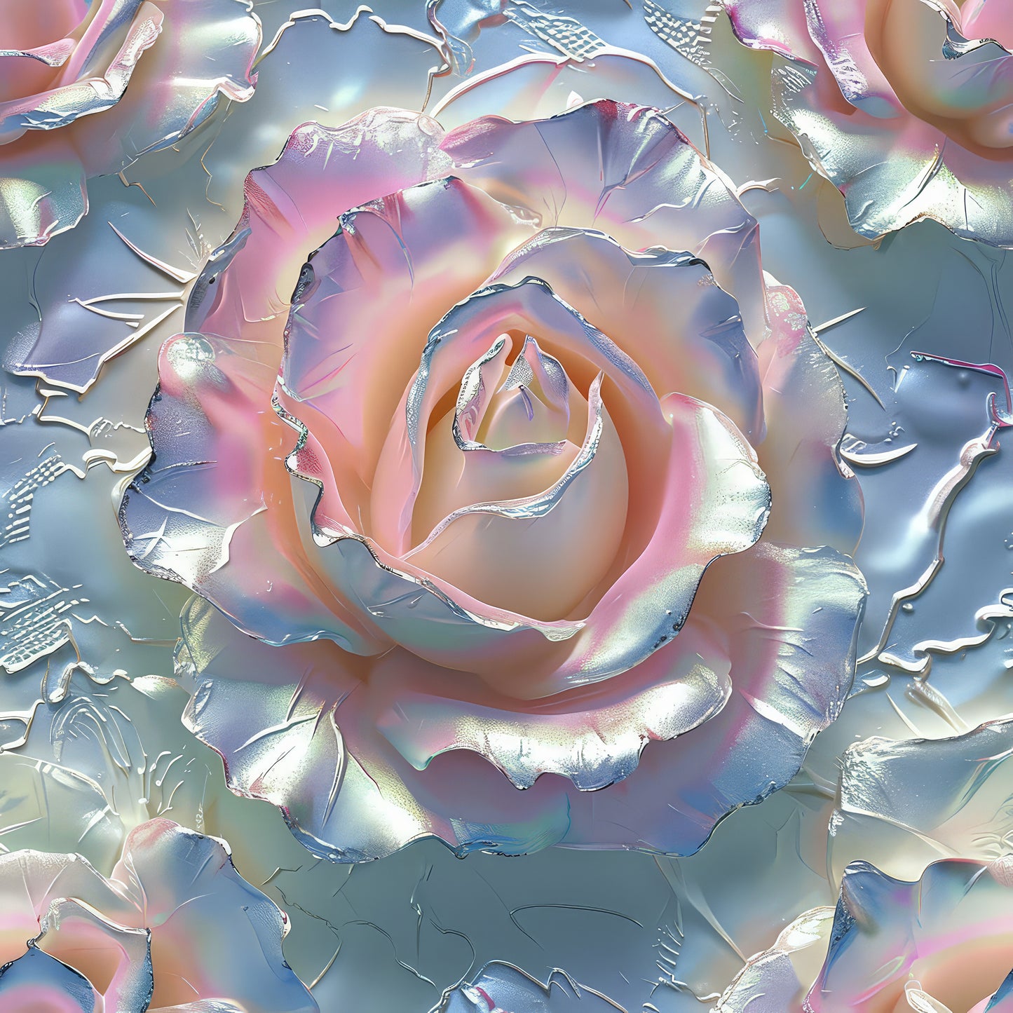 EMBOSSED METALLIC ROSES - MULTIPLE VARIATIONS