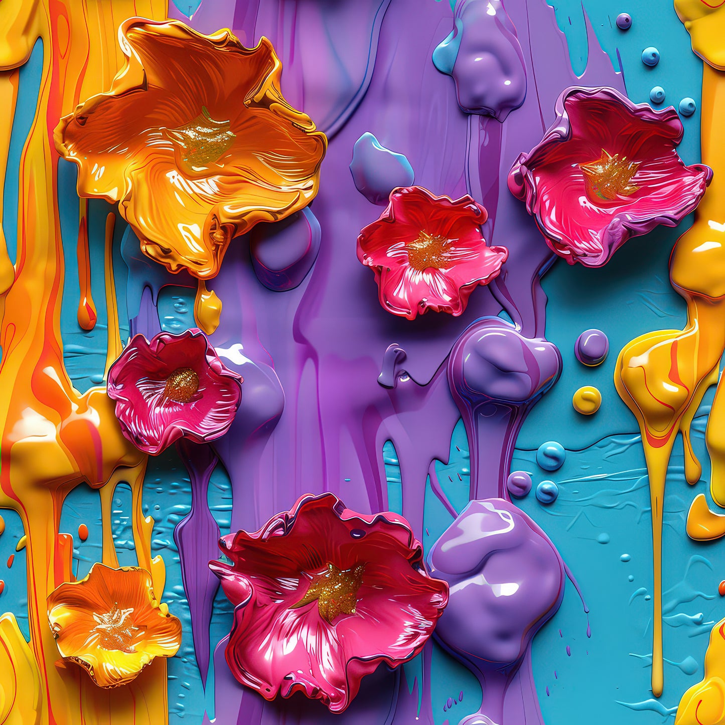 3D FLORAL DRIPS - MULTIPLE VARIATIONS