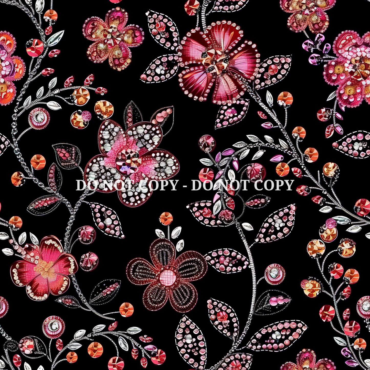HOLOGRAPHIC CRYSTAL EMBROIDERY - MULTIPLE VARIATIONS