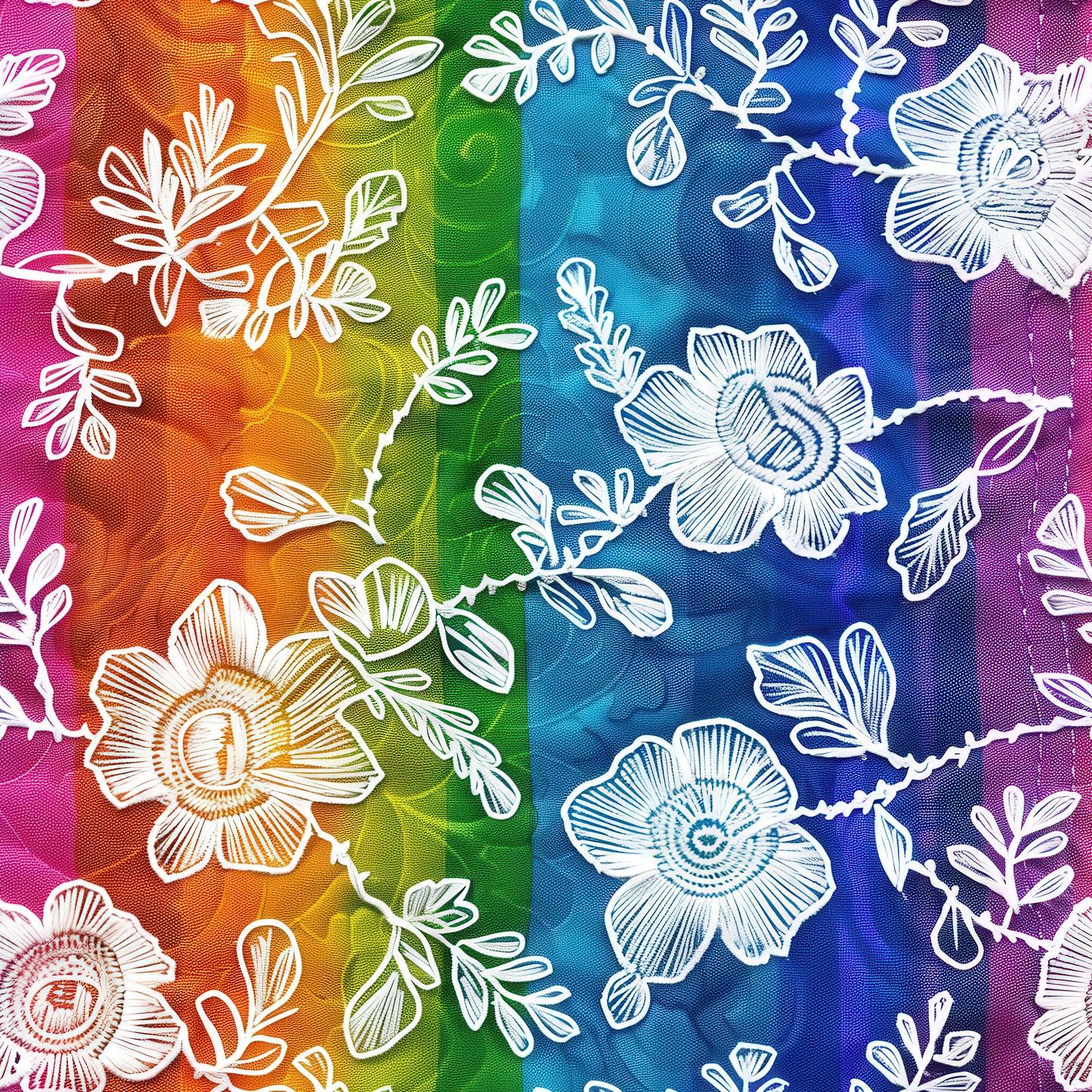 RAINBOW FLORAL LACE - MULTIPLE VARIATIONS