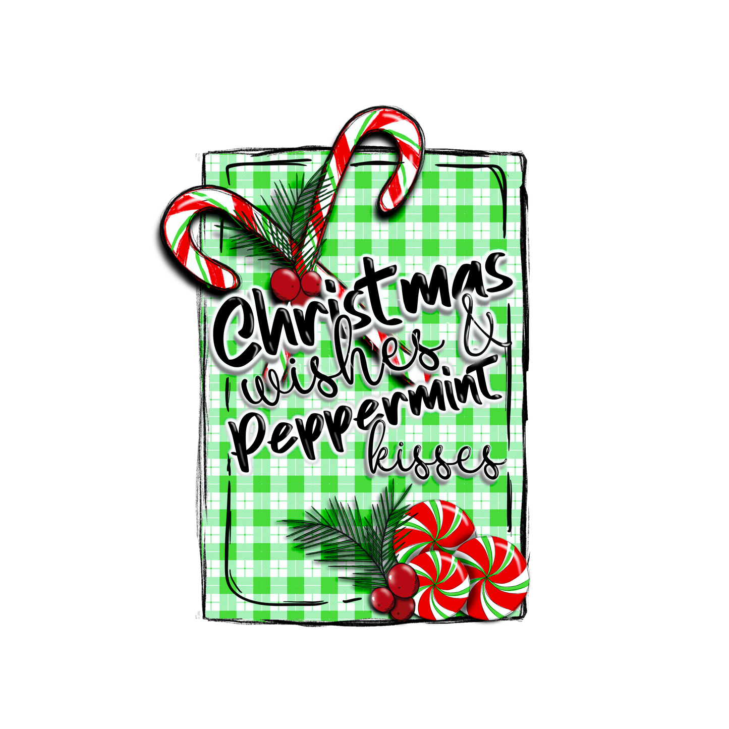 CLASSIC CHRISTMAS VINYL - MULTIPLE VARIATIONS - PINE AND FEATHERS DESIGNS