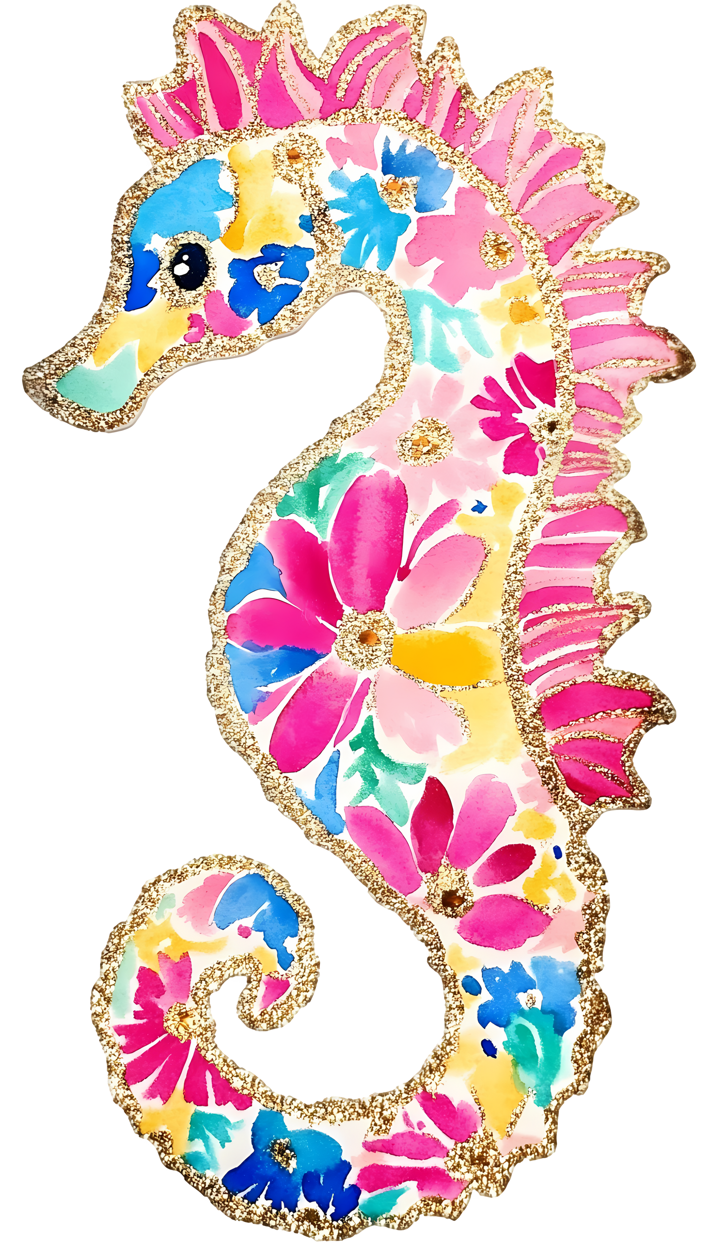 PREPPY SEAHORSE - DECAL