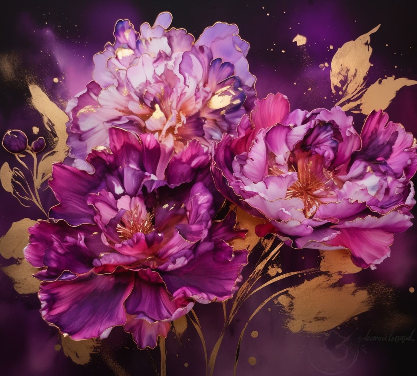 PURPLE FLOWERS N117