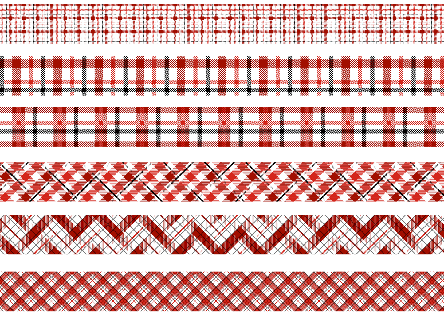 RED AND BLACK - XOXO - FLAIR SHEET - PINE AND FEATHERS DESIGN