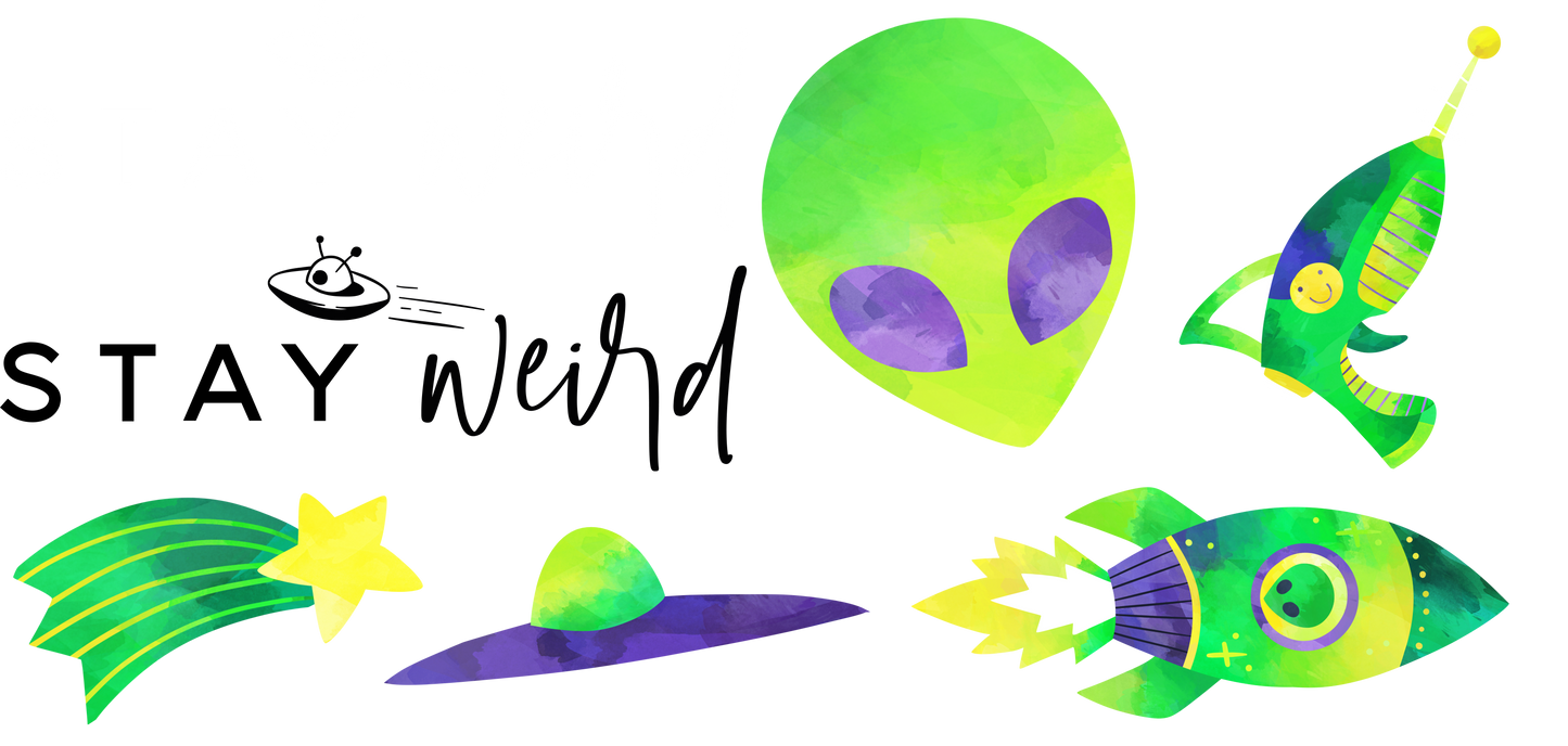 STAY WEIRD - MINI FLAIR SHEET