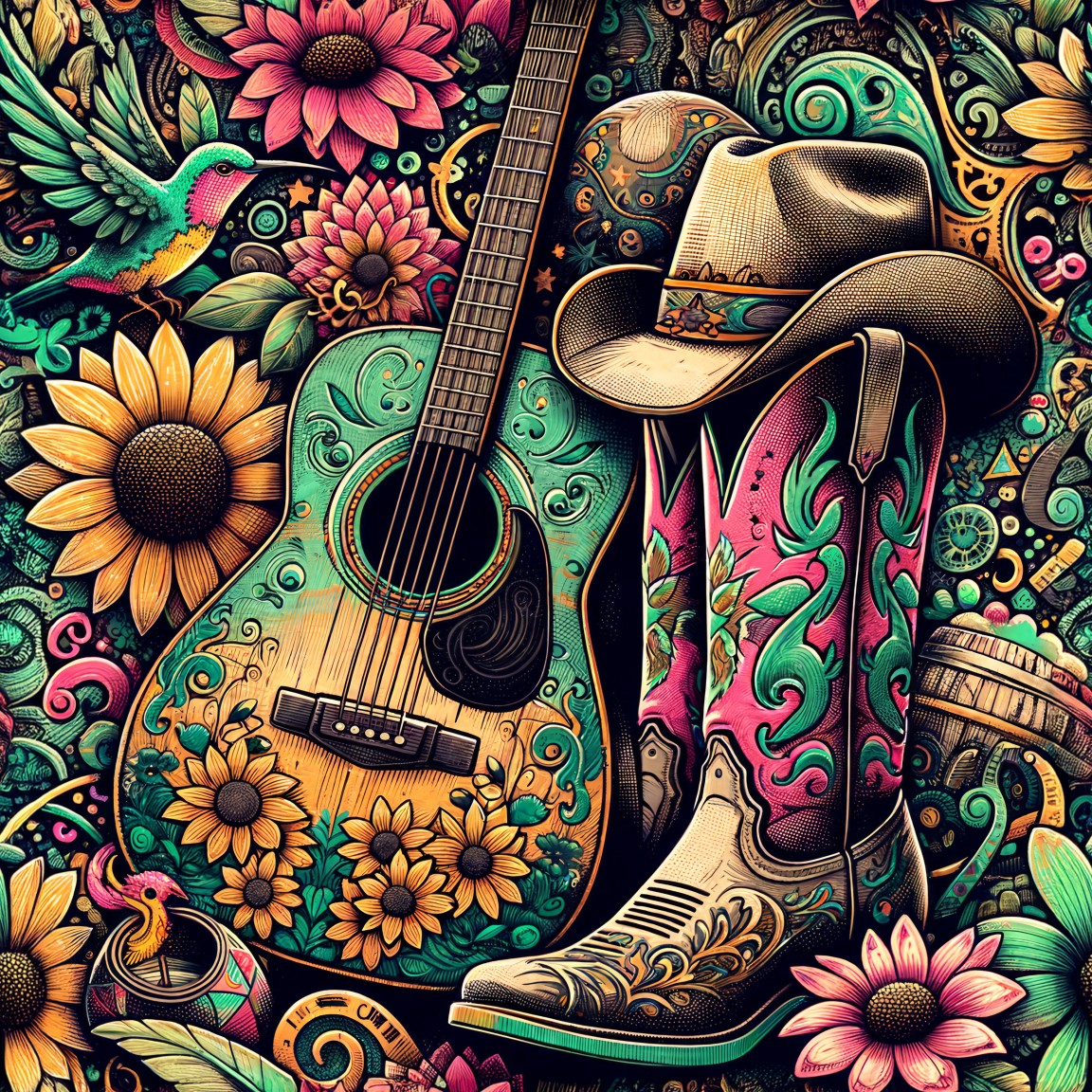 WESTERN COWGIRL - MULTIPLE VARIATIONS