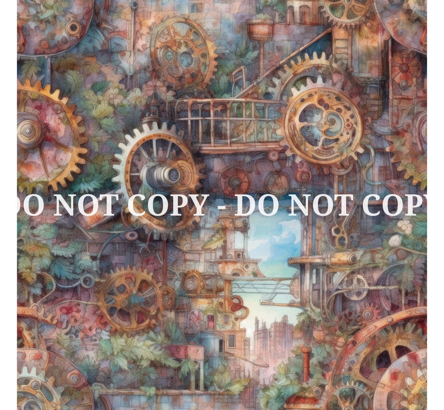 STEAMPUNK GEARS VINYL - MULTIPLE VARIATIONS