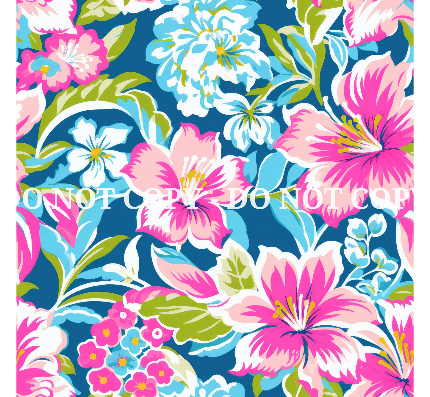 TROPICAL PINK FLORAL VINYL - MULTIPLE VARIATIONS