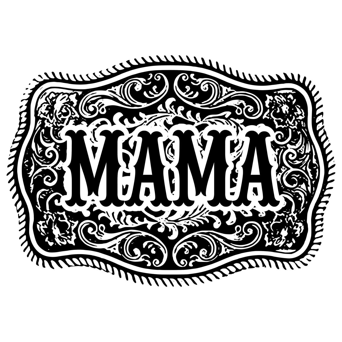 WESTERN MAMA BUCKLE - DECAL