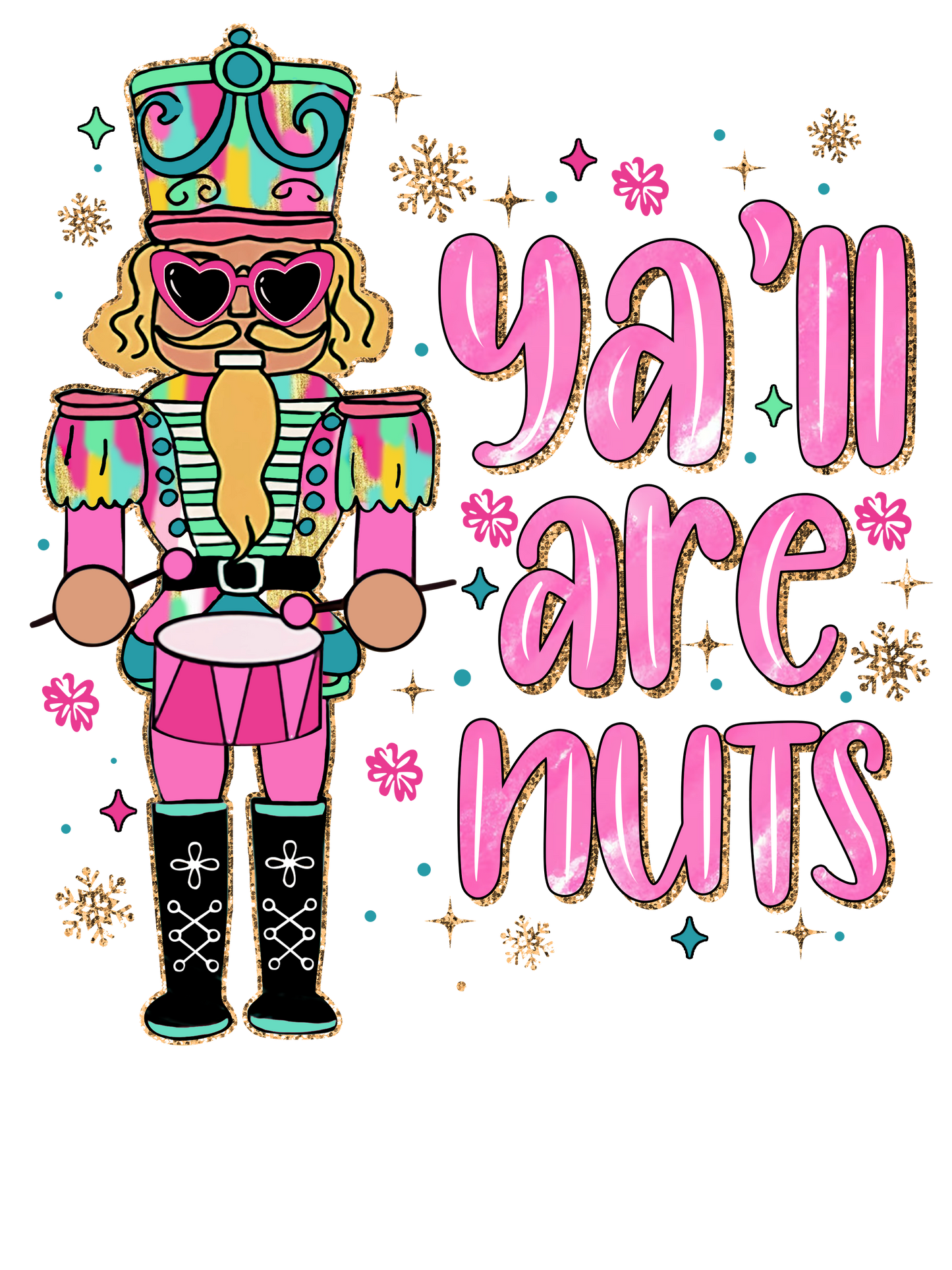 YALL ARE NUTS - DECAL