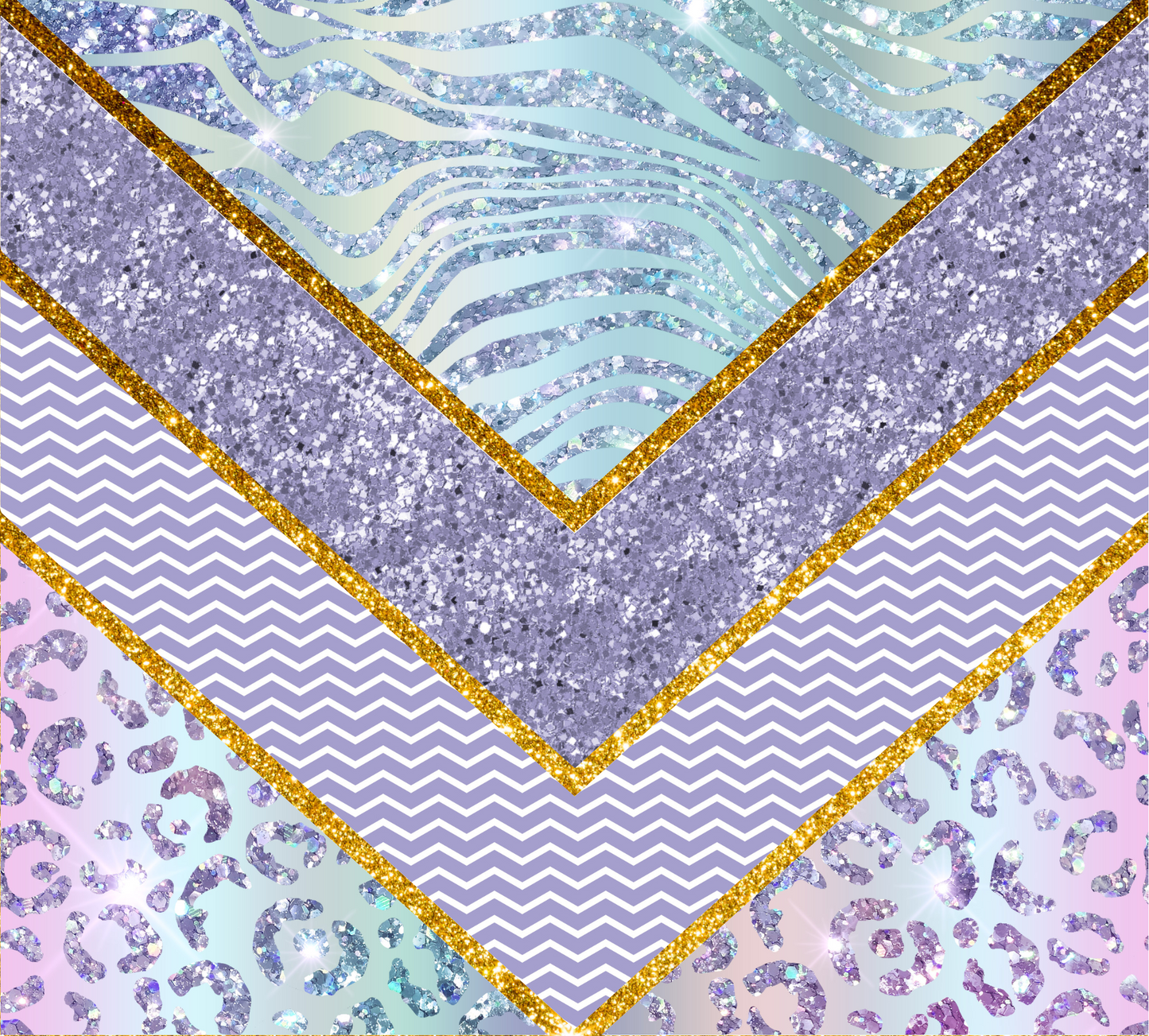 VSPLIT GLITTER PRINT B58