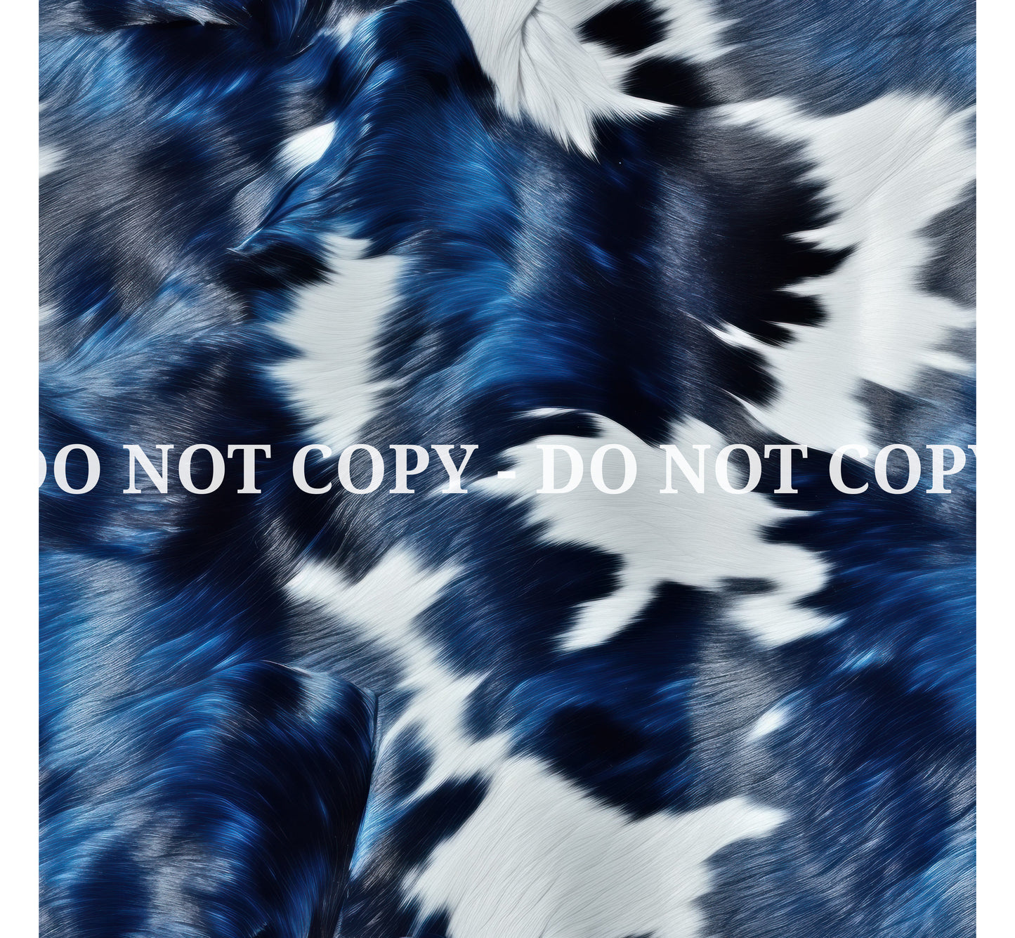 BLUE AND SILVER COWHIDE VINYL - MULTIPLE VARIATIONS