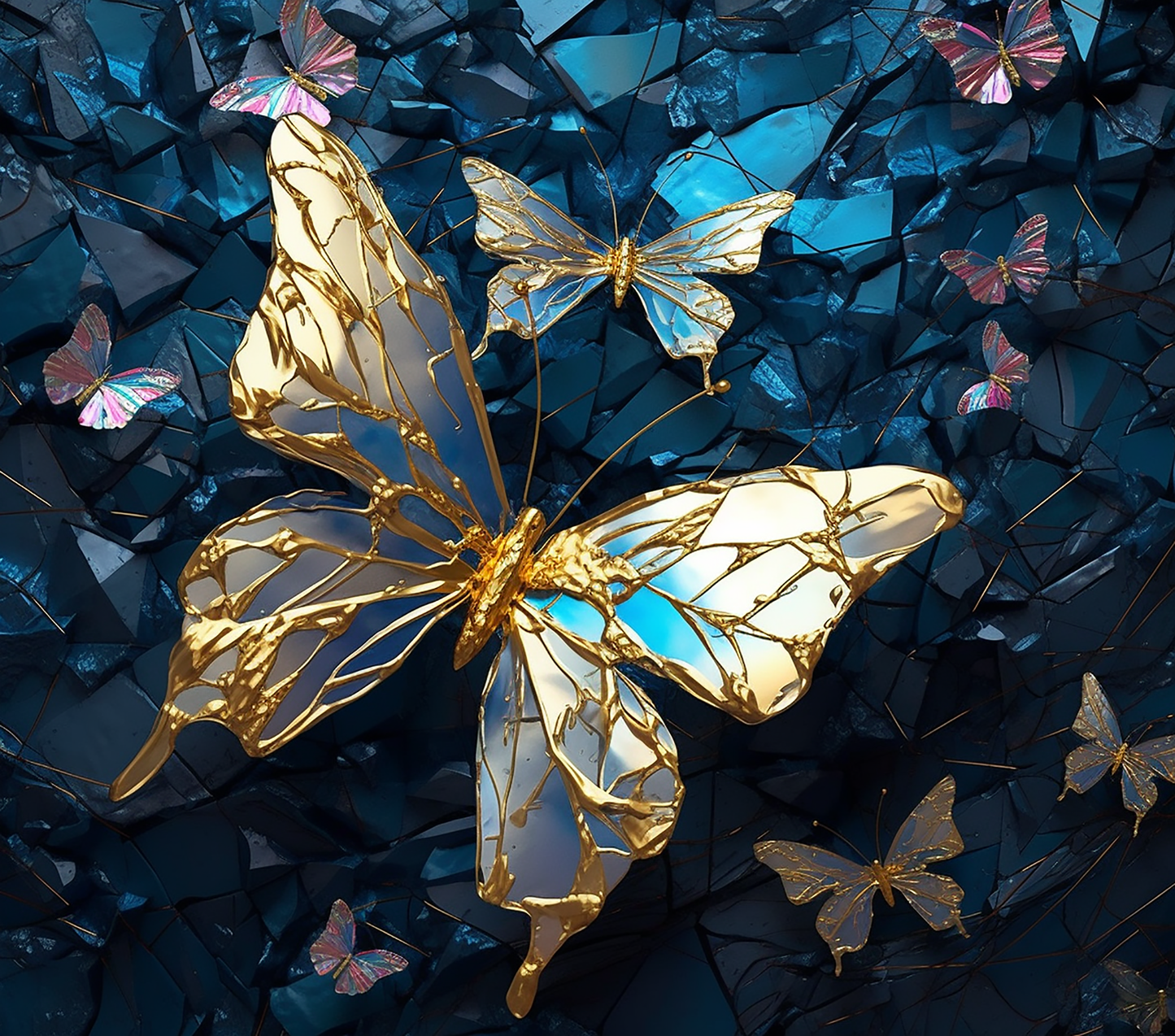 3D BUTTERFLY GLASS 1