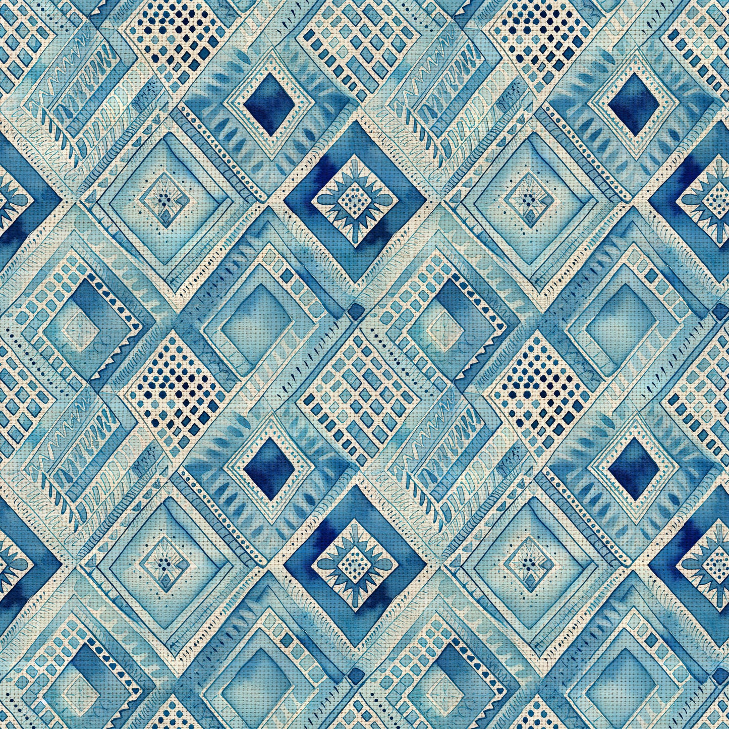 BLUE WATERCOLOR LINEN - MULTIPLE VARIATIONS