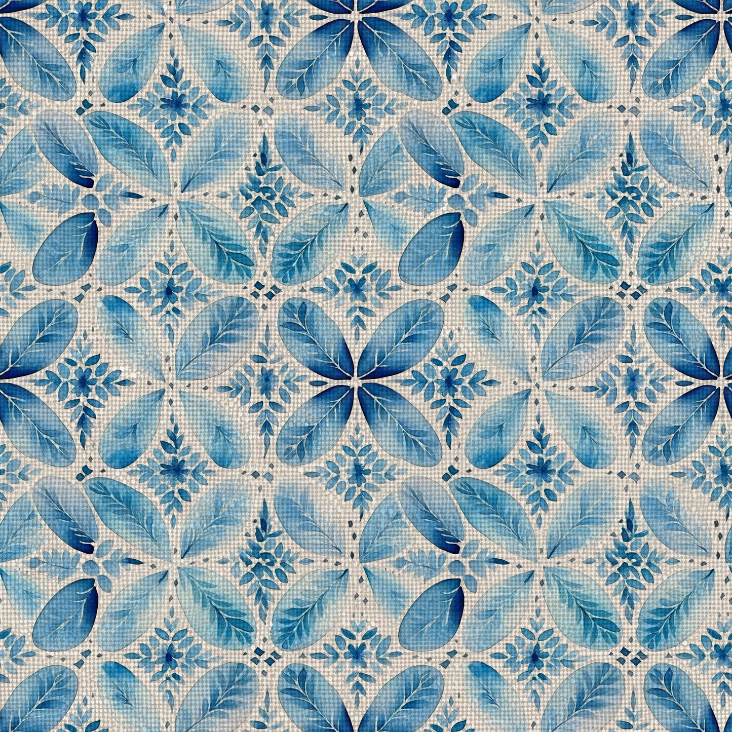 BLUE WATERCOLOR LINEN - MULTIPLE VARIATIONS
