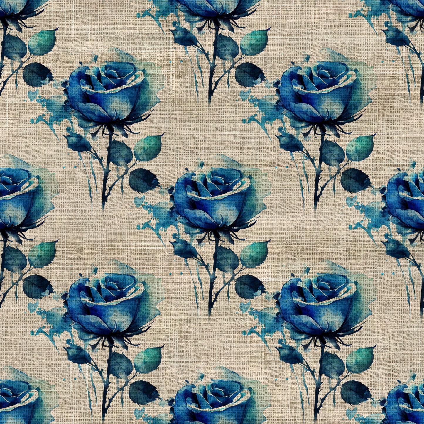BLUE WATERCOLOR LINEN - MULTIPLE VARIATIONS