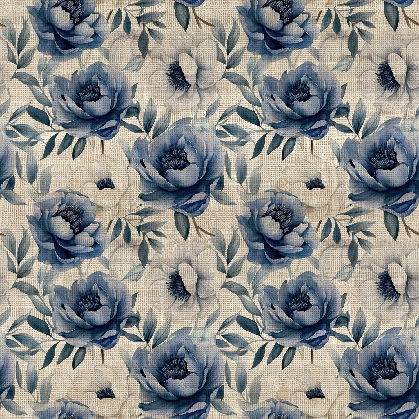 BLUE WATERCOLOR LINEN - MULTIPLE VARIATIONS