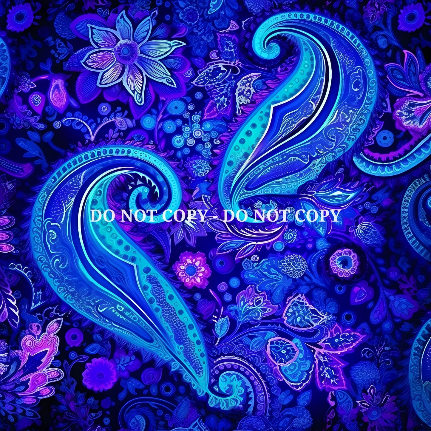 DARK BLUE AND PURPLE PAISLEY - MULTIPLE VARIATIONS