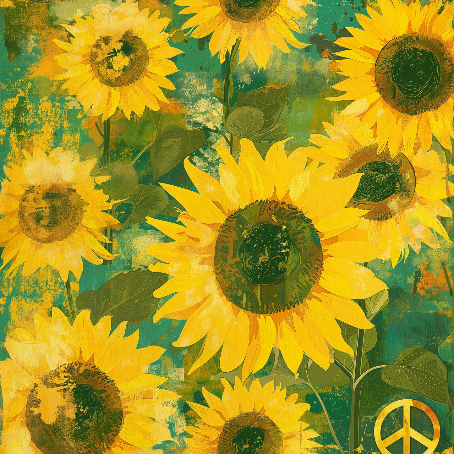 PEACE SUNFLOWERS VINYL - MULTIPLE VARIATIONS