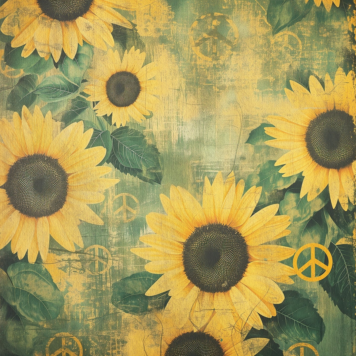 PEACE SUNFLOWERS VINYL - MULTIPLE VARIATIONS