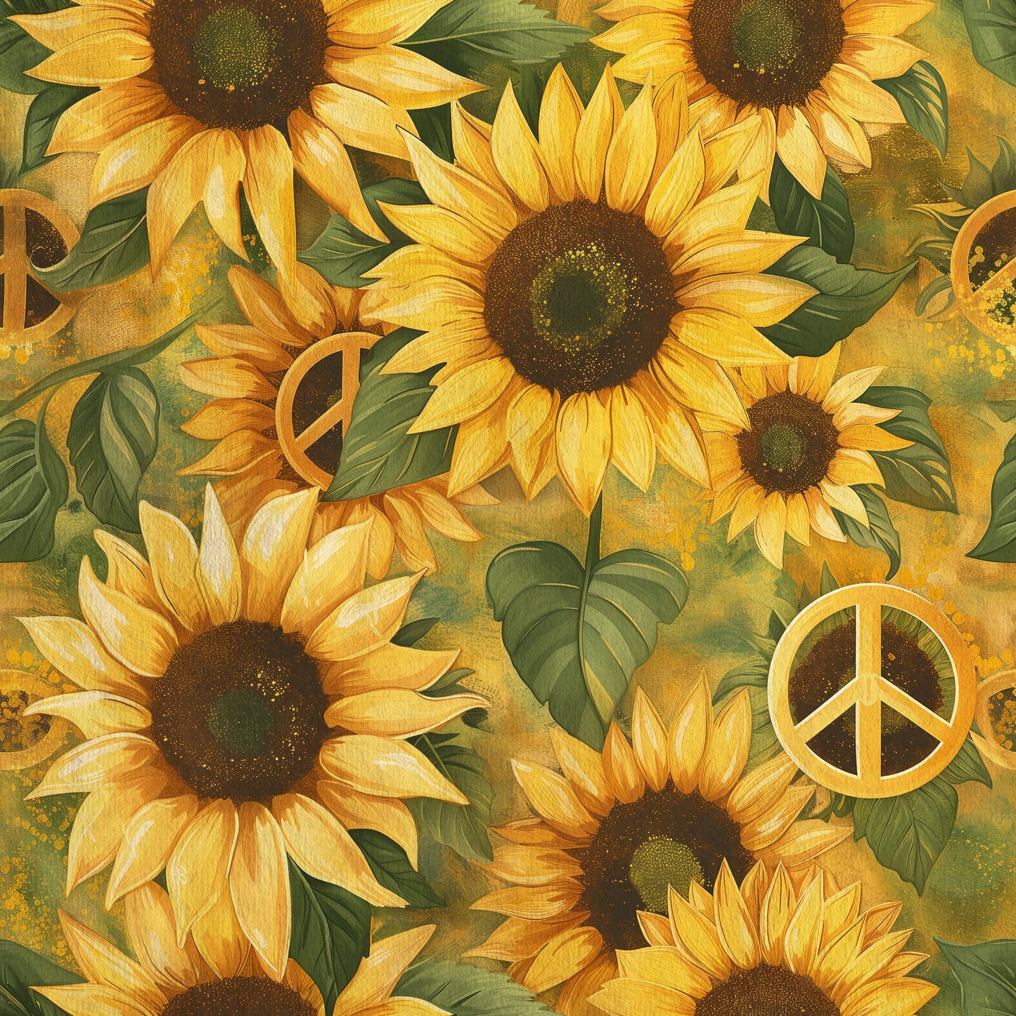 PEACE SUNFLOWERS VINYL - MULTIPLE VARIATIONS