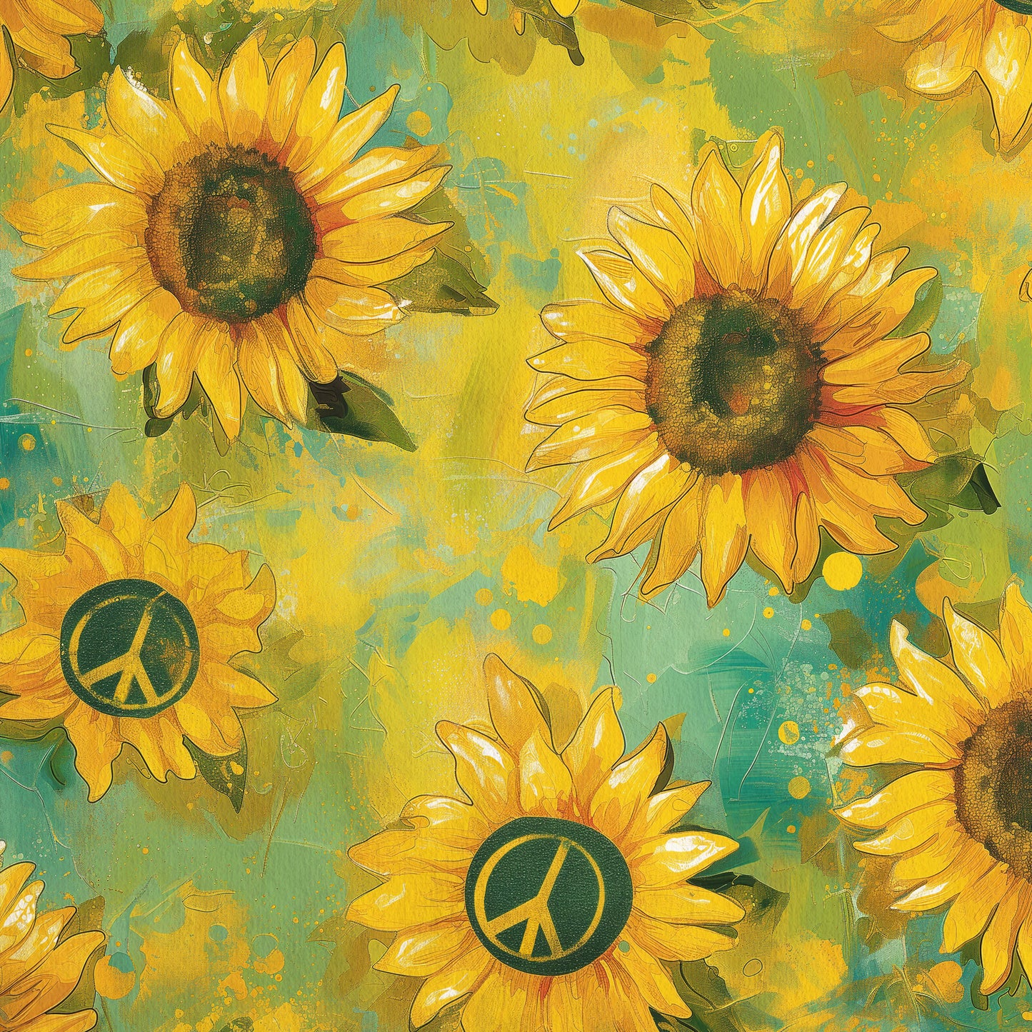 PEACE SUNFLOWERS VINYL - MULTIPLE VARIATIONS