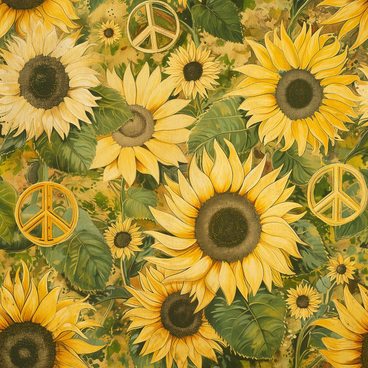 PEACE SUNFLOWERS VINYL - MULTIPLE VARIATIONS