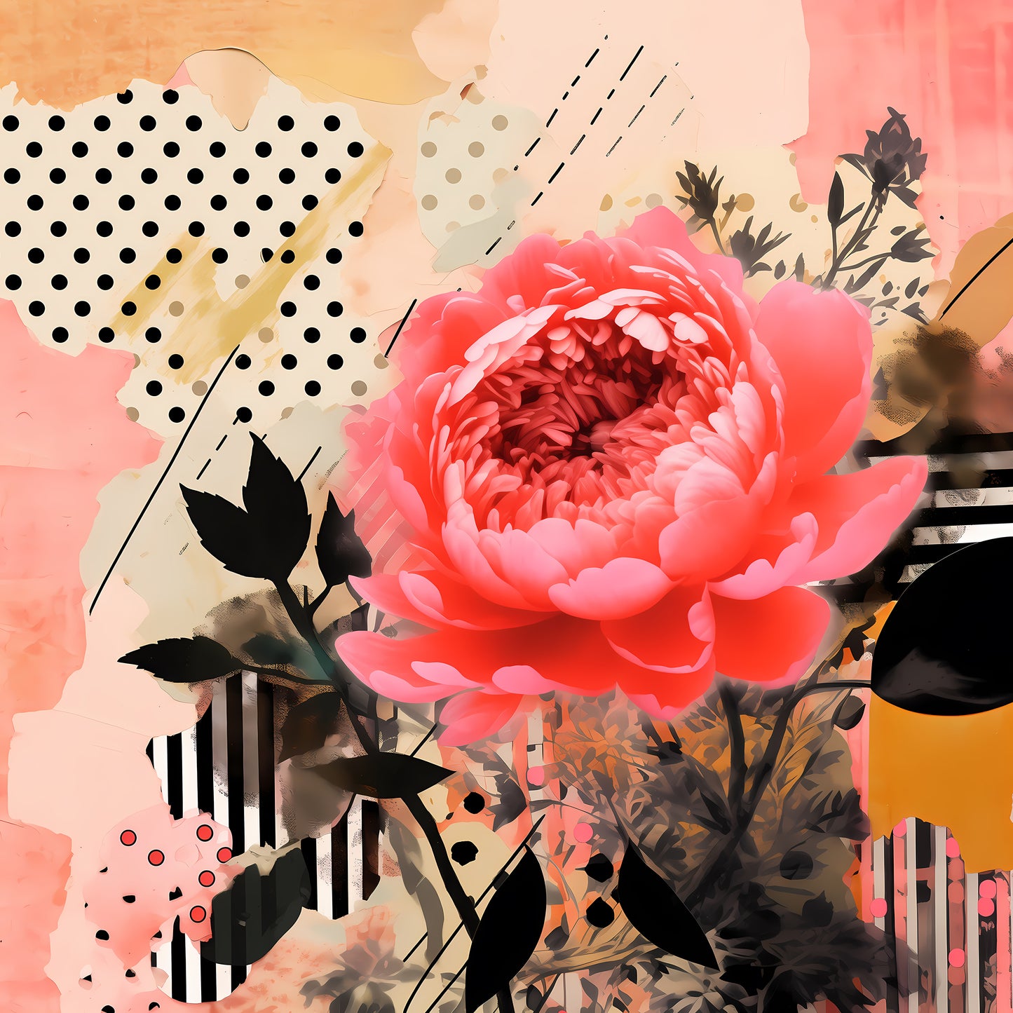 ABSTRACT PEONIES - MULTIPLE VARIATIONS