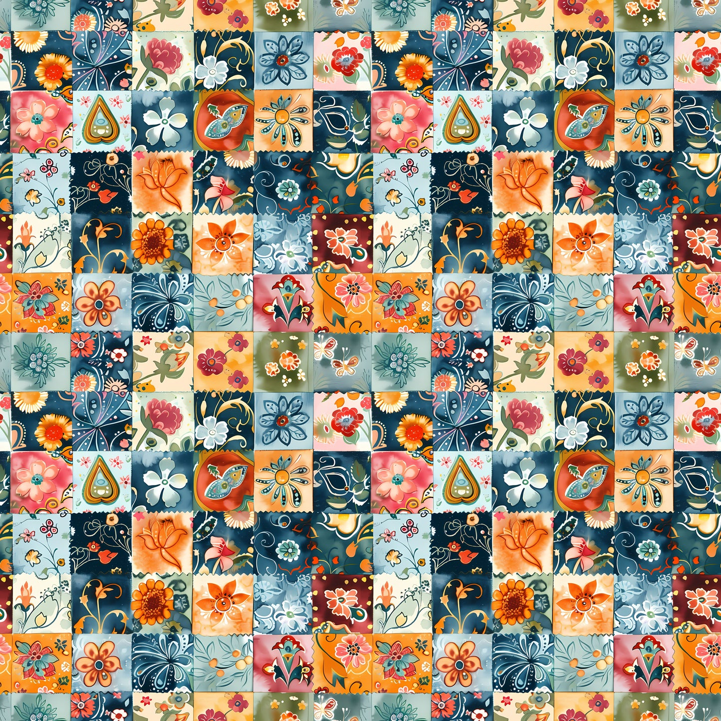 BRIGHT PATCHWORK VINYL - MULTIPLE VARIATIONS