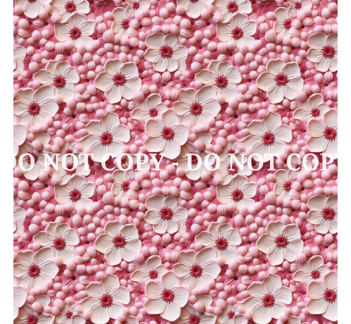 CHERRY BLOSSOM EMBROIDERED PATTERN VINYL - MULTIPLE VARIATIONS
