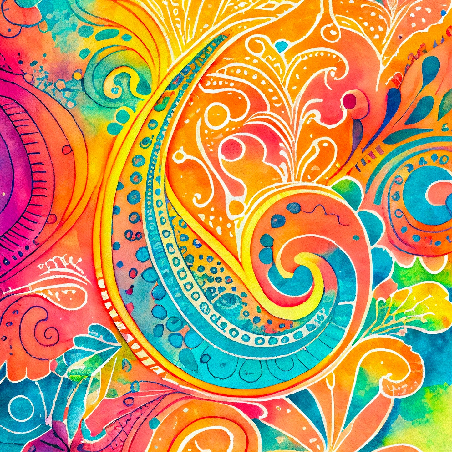 BRIGHT PAISLEY VINYL - MULTIPLE VARIATIONS