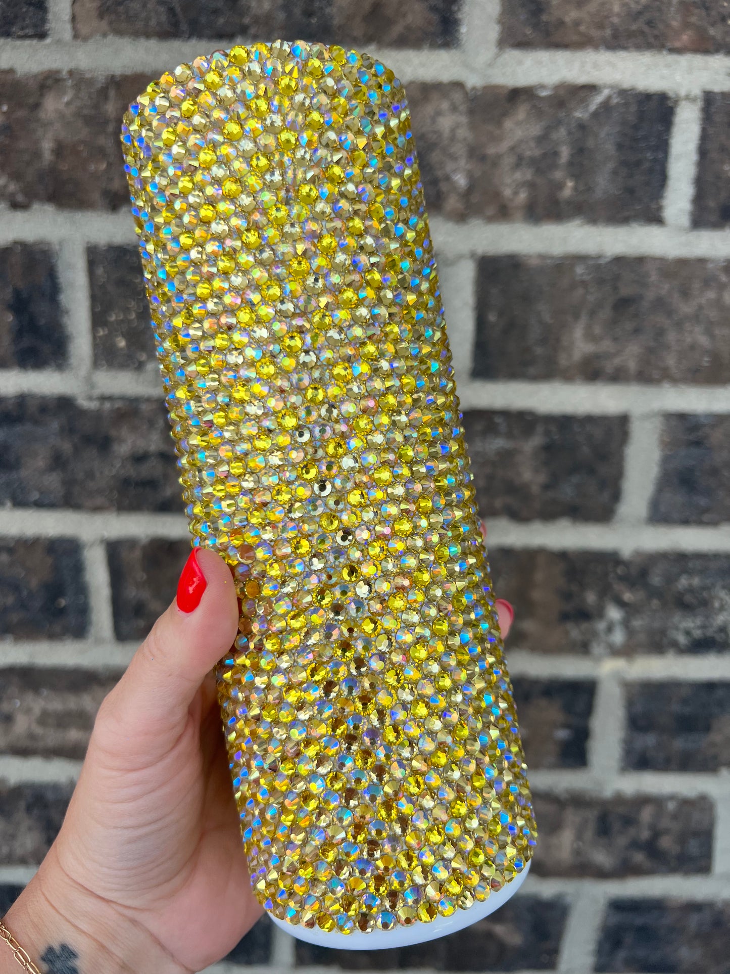 Yellow Chainlink Glass