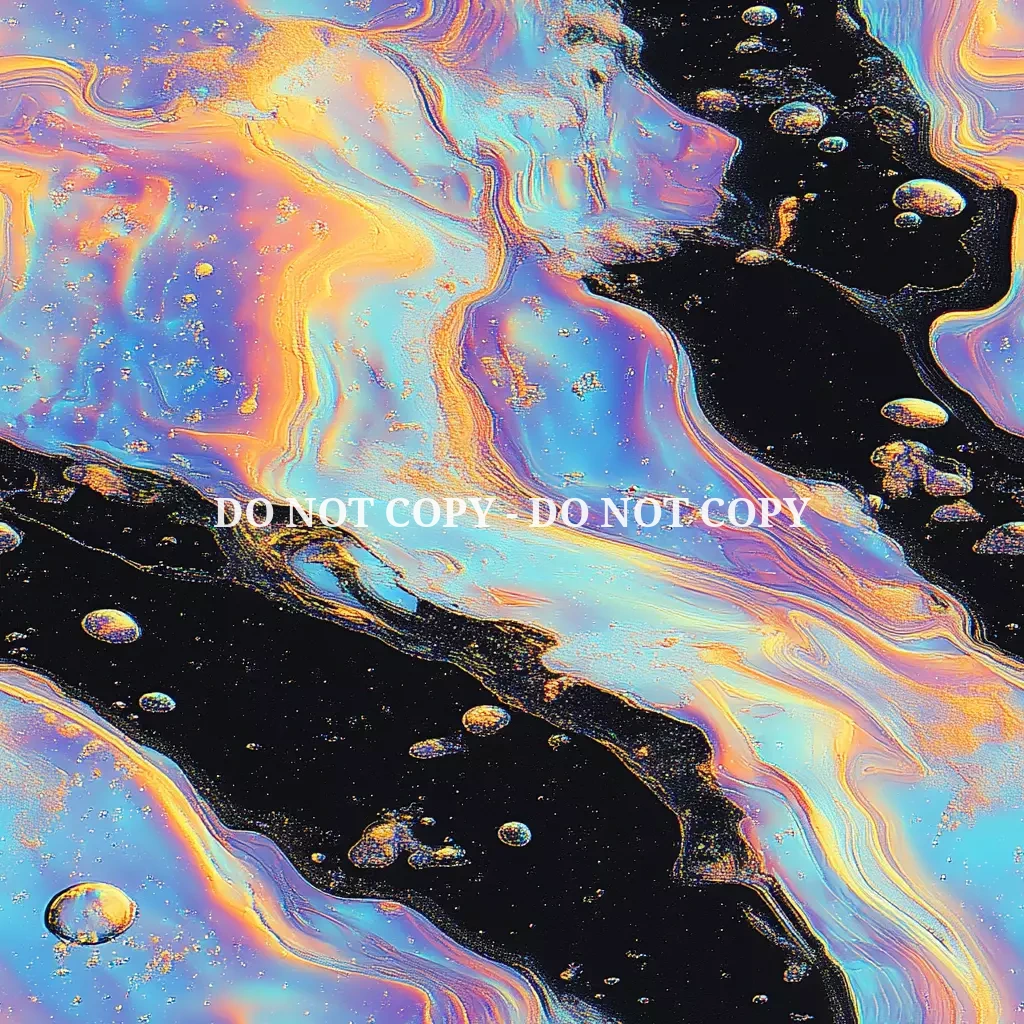 IRIDESCENT OIL SPILL VINYL - MULTIPLE VARIATIONS