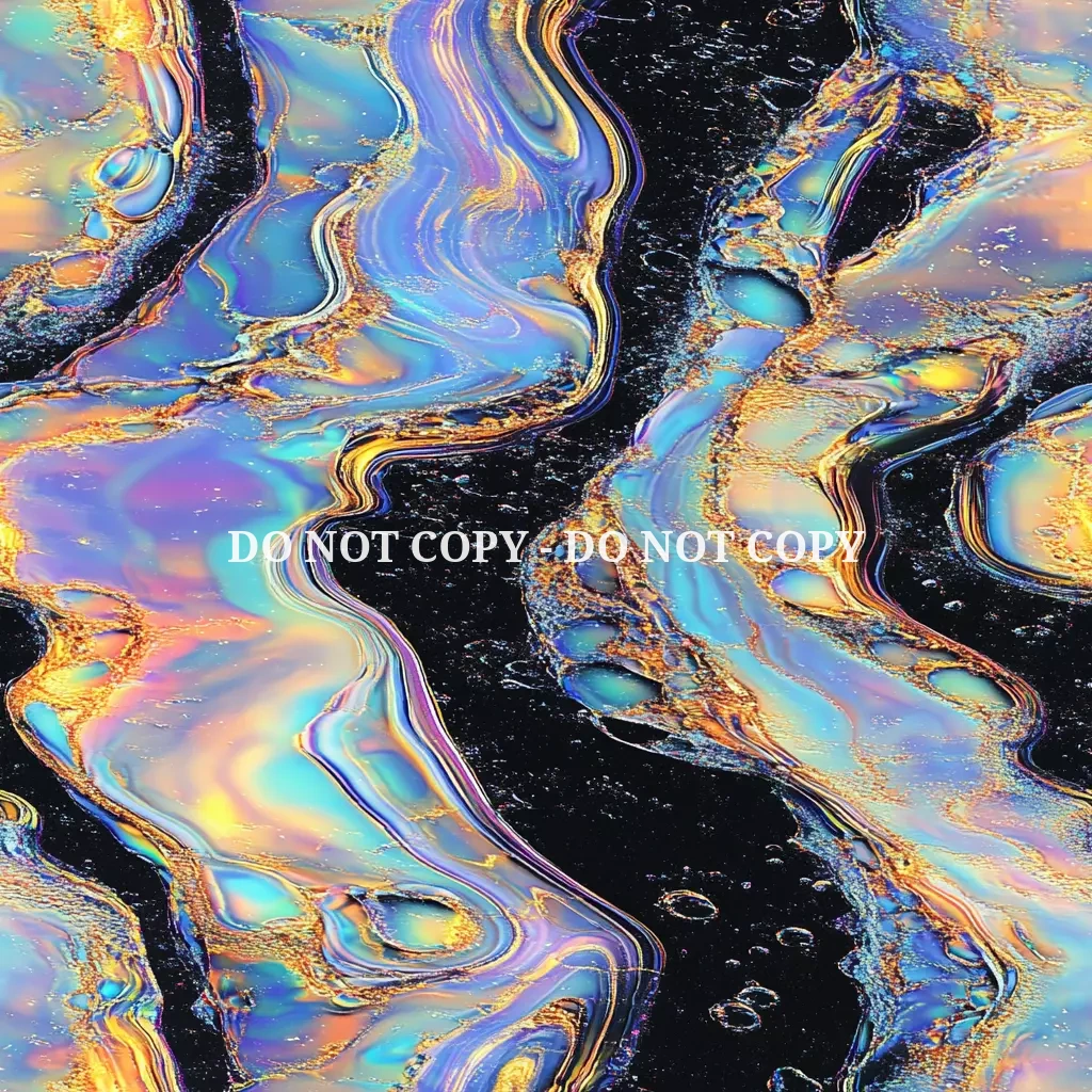 IRIDESCENT OIL SPILL VINYL - MULTIPLE VARIATIONS