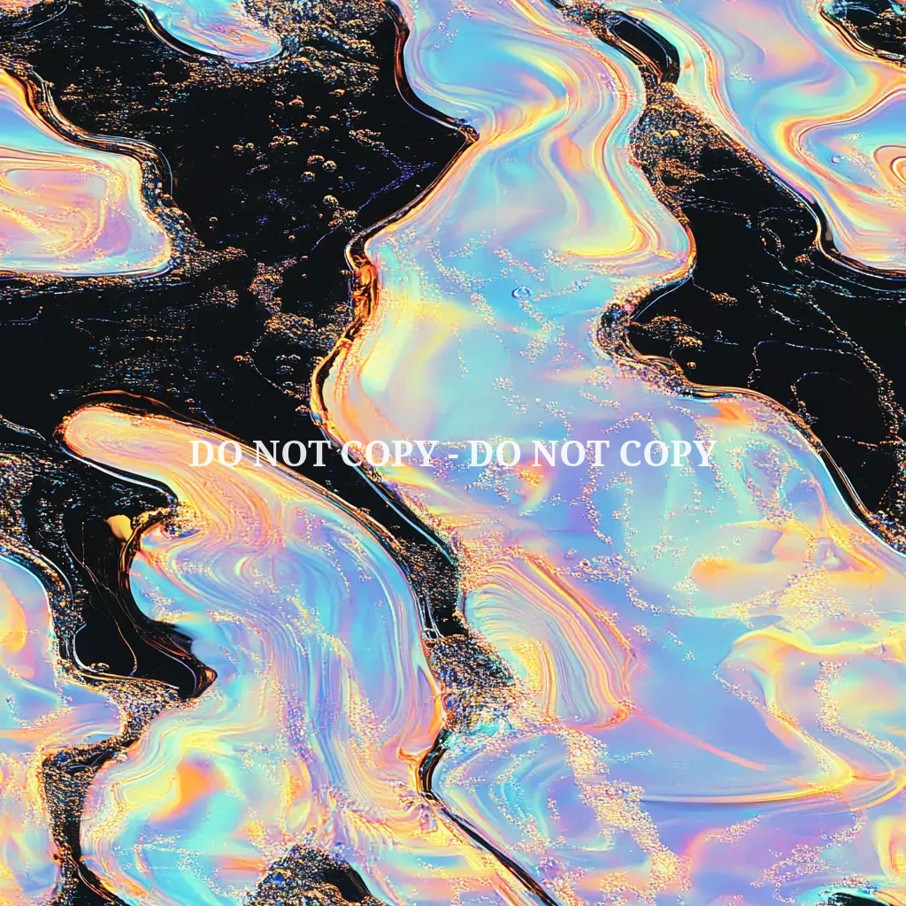 IRIDESCENT OIL SPILL VINYL - MULTIPLE VARIATIONS