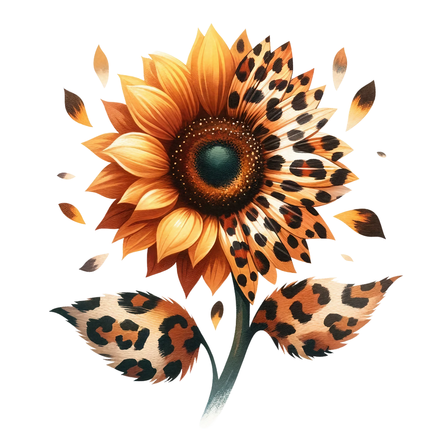 LEOPARD SUNFLOWERS - Decals