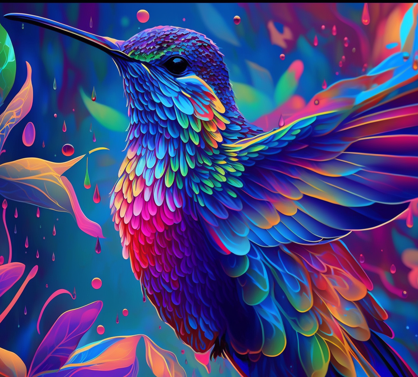 NEON HUMMINGBIRD N55