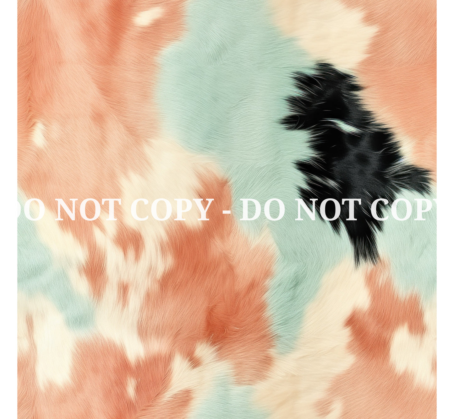 PEACH AND MINT COWHIDE - MULTIPLE VARIATIONS