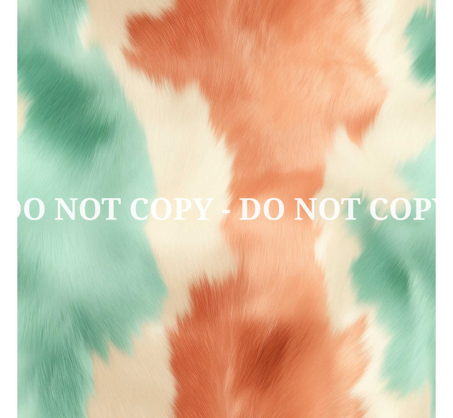 PEACH AND MINT COWHIDE - MULTIPLE VARIATIONS