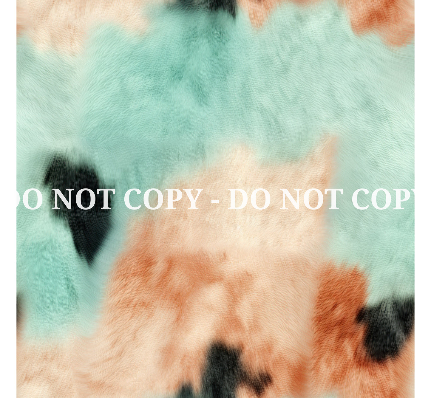 PEACH AND MINT COWHIDE - MULTIPLE VARIATIONS