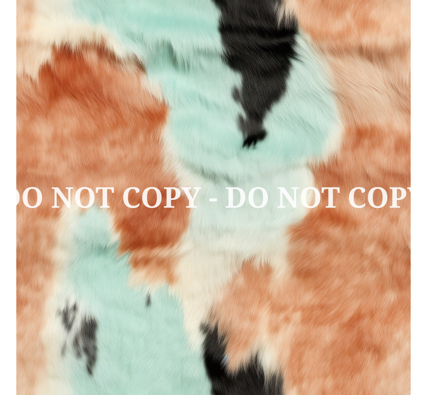 PEACH AND MINT COWHIDE - MULTIPLE VARIATIONS