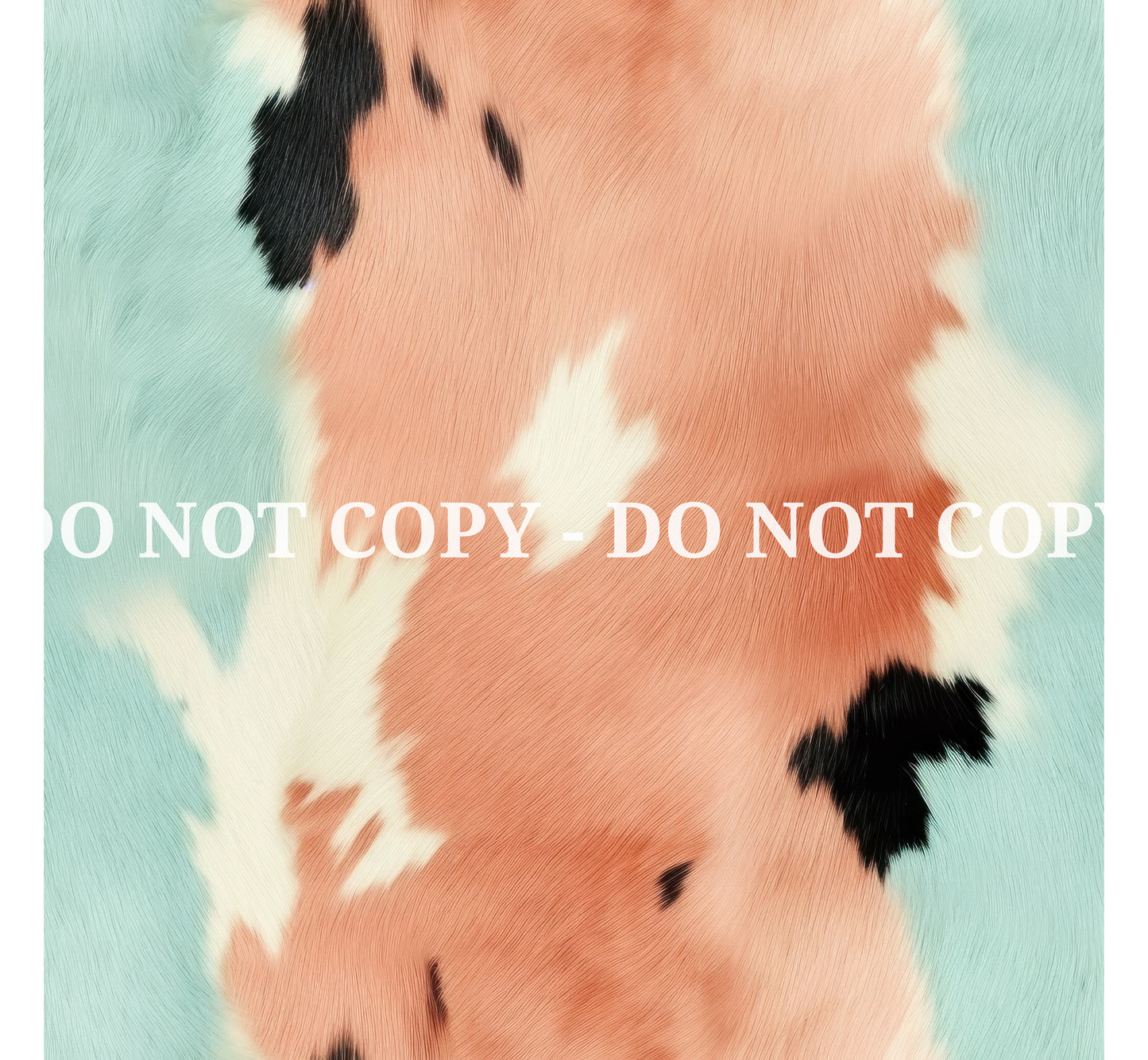 PEACH AND MINT COWHIDE - MULTIPLE VARIATIONS