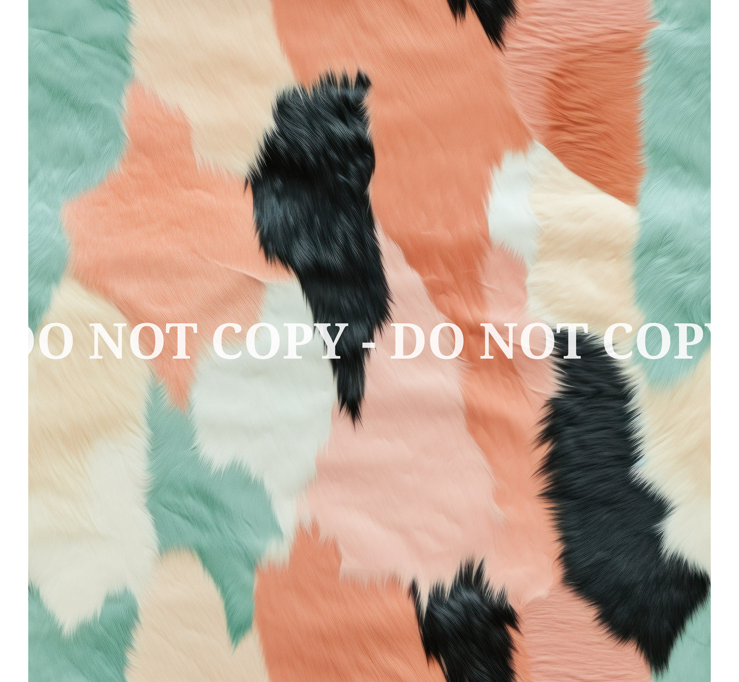 PEACH AND MINT COWHIDE - MULTIPLE VARIATIONS