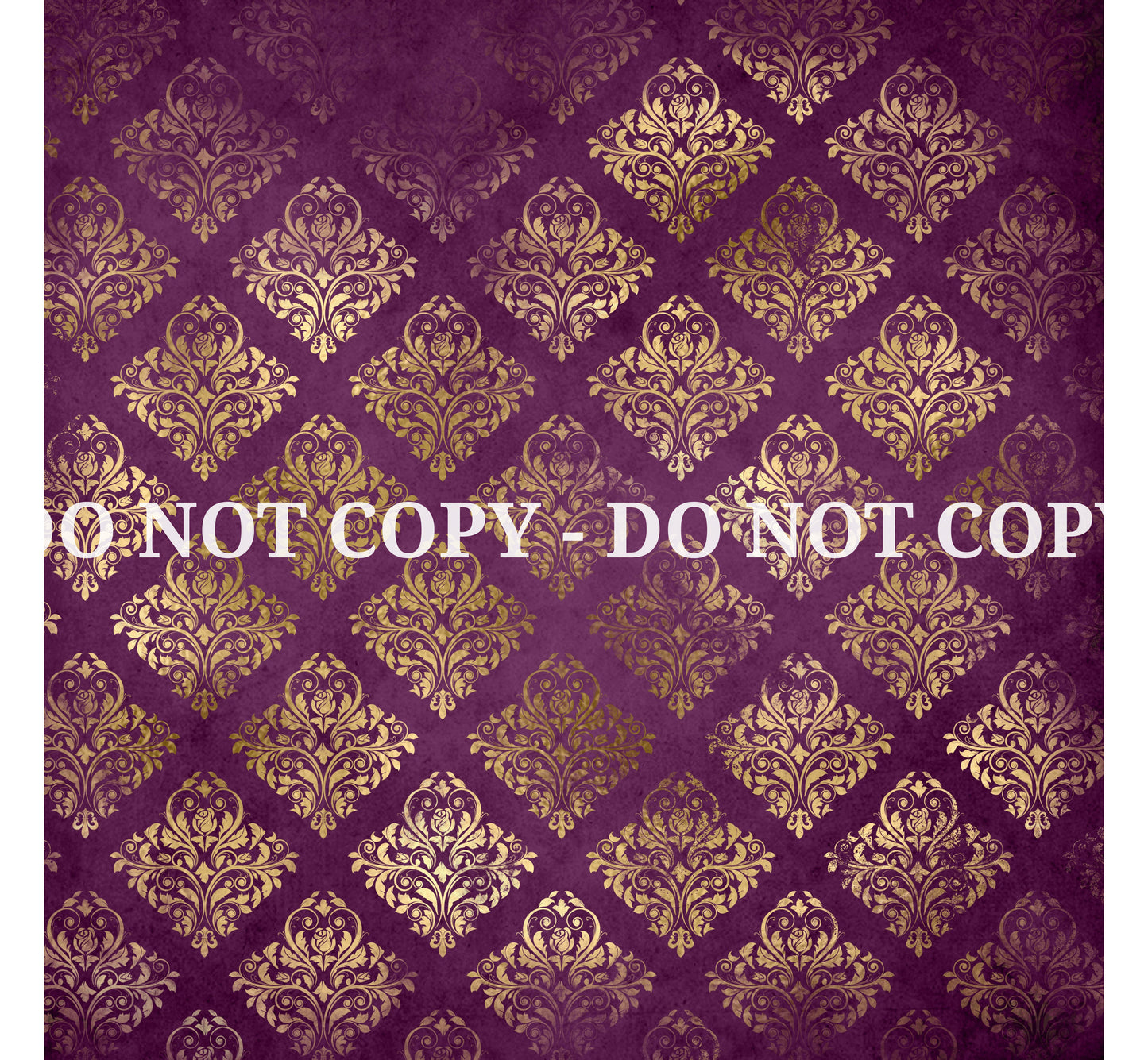 DISTRESSED PURPLE AND GOLD
